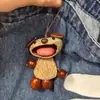 Campanilla de Viento de Cáscara de Fruta Muñeco de Vaina de Frijol Colgante Hecho a Mano DIY para Bolsa de Plantas Llavero Decorativo Regalo Creativo Colgante para Coche