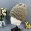 Gorros de Otoño e Invierno para Mujer, Gorros Holgados de Punto, Gorros Cálidos de Doble Capa Engrosados que Protegen los Oídos, Gorros de Lana Originales, Gorros de Lana Versátiles