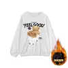 Moletom Crewneck Estilo Americano Retrô Hiohop Feminino Primavera e Outono 2025 Novo Solto Estilo Preguiçoso BF Casaco Superior Casual