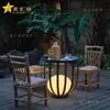 Lámpara de Césped para Exteriores, Paisajismo de Patio, Mesa de Café Impermeable para Jardín de Villa, Ambiente de Patio, Lámpara de Piso Solar Móvil
