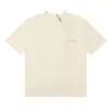 Camiseta de Manga Corta de Alta Calidad Rhude Diamante Color Sólido Estampado de Letras para Hombre y Mujer, Nueva de Verano 2024