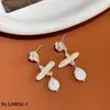 Pendientes de Perla Barroca Estilo Medieval, Pendientes de Lujo Ligero y Gama Alta, Pinzas para Orejas y Pendientes de Borla de Nicho Inspirados en el Diseño
