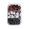 Ferramentas de arte do prego tri-cor cabeça de moagem anel de areia lixadeira elétrica nail art anel de areia preto e branco multi-cor caixa de distribuição rolamento