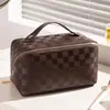 Bolsa de Maquillaje Tipo Nube de Cuero PU de Alta Calidad Transfronteriza, Estuche de Maquillaje Portátil de Gran Capacidad, Neceser de Viaje Portátil