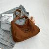 Bolso Nicho de Primavera Bolso Simple para Mujer 2025 Primavera Nueva Moda Color Puro Un Solo Hombro Bolso Dumpling Bolso Cruzado para Mujer
