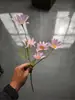 Flores artificiales de tonos morados, una mezcla de morado Monet y rosa, para ramos de boda, decoraciones de salones de boda y textiles suaves en casas de huéspedes.; Arreglos florales y paisajismo al por mayor