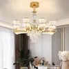 Lustre de cristal de luxo, de alta qualidade e elegante, adequado para sala de estar, sala de jantar e quarto, com iluminação que cuida dos olhos, garantia de 6 anos, luminárias de Zhongshan e outras opções