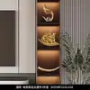 Decorações para Armário de Vinho, Acessórios de Luxo Leve para Sala de Estar, Pinturas com Areia Movediça para Móvel de TV, Estilo de Escritório, Yimaitaibao