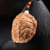 Taihang Yabai Carcasa de Tortuga Tallada a Mano Pieza de Mano para Hombres Pieza de Mano para Jugar con Adornos de Carcasa de Tortuga del Mundo Fujia Piezas Pequeñas