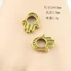 Oro antiguo plata antigua Tíbet plata cabeza de Buda aleación calavera espalda Nube cuentas mancuerna calabaza accesorios de joyería cuentas sueltas