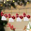 Novas Decorações de Natal Transfronteiriças, Ursos Elfos de Plástico Pintados, Sapatos de Cogumelo e Outras Decorações de Festa com Formato Especial