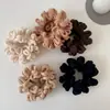 Coreia do Sul Dongdaemun pelúcia plissado design Argola de cabelo Feminino simples retrô corda de cabelo acessórios de cabelo elástico acessórios de cabelo atacado