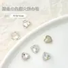 Accesorios para Uñas Rhinestones Transparentes de Forma Irregular con Base Plana Súper Brillantes Corazón Torcido Forma de Hacha Cuadrados Gruesos Rhinestones Blancos Rhinestones Apilados Decoraciones para Uñas