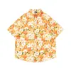 Camisas Hawaianas de Manga Corta New Retro Transfronterizas para Hombres y Mujeres, Casual Modernas Holgadas para Parejas, Camisas Florales de Playa para Vacaciones