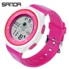 Reloj Deportivo Multifuncional Sanda para Hombres y Mujeres, Despertador Sencillo de Pantalla Única, Reloj de Pulsera Casual Luminoso, Reloj Electrónico de Venta Caliente para Fiesta de Estudiantes