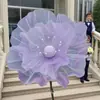 Flores de Papoula de Seda Artificial Transfronteiriças, Flores Guia para Casamento Romântico, Adereços de Decoração para Festas e Festivais Atacado