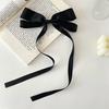 Grampo de Cabelo com Laço Preto Estilo Igual ao de Yu Shuxin para Restaurante Chinês, Presilha para Cabelo Feminina, Acessórios de Cabelo para Cabeça de Princesa, Rabo de Cavalo Baixo, Adorno de Cabeça