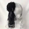 FANQ Headdress Lolita Lolita Girl Feito à Mão Rede Renda Chapéu Alto Grampo de Cabelo Clipe Lateral Acessórios de Cabelo Multicoloridos