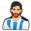 Futebol Messi Neymar Mba Pi Cro Cave Sapatos Acessórios DIY Decoração De Borracha Macia Remendo Fivela De Sapato Destacável Flor De Sapato