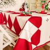 Mantel de Navidad Estilo Ins Estilo Japonés Estilo Navideño Atmósfera Mantel Redondo Mesa Rectangular Tela Decorativa Tela de Fondo para Fotos