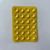 24 Ventosas de Silicone, 24 Ventosas de Lado Único, Base Quadrada Adesiva, Antiderrapante, Estável, Suporte de Telefone Móvel, Versão Fina