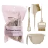 Kit de Ferramentas para Tingir o Cabelo, Tigela para Óleo de Tingimento, Misturador, Cuidados com o Cabelo, Pente Dupla Face para Tingimento, Espremedor Multifuncional para Pasta, Raspador