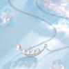 Collar de Perlas con Secuencia de Frutas de Plata Esterlina S925 Lujo Accesible Diseño Nicho Otoño e Invierno 2024 Nueva Cadena Clavicular Smile