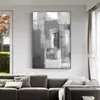 Ambiente moderno Villa casa famosa pintura decorativa porche pintura para colgar en la pared pintura abstracta blanco y negro gris pasillo estudio pintura mural