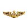 Broche de Ala de Metal Electrochapado Retro de Venta Directa a Precio de Fábrica Personalizado Emblema de Escuela de Vuelo Insignia Conmemorativa Logotipo