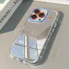 Secador de Cabelo Tema Cachorro Capa de Celular Espelhada para iPhone 17 Pro Max Óleo 1615 Desenho Animado 14 Apple 13 Pro