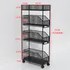 Estante de almacenamiento para baño, gabinete de almacenamiento para espacios estrechos para inodoro, estante estrecho, carrito doméstico de varios niveles de pie con ruedas