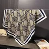 Bufanda Cuadrada Grande con Patrón de Anacardo Vintage Transfronteriza, Imitación de Seda, Chal Versátil Profesional Estampado, Pañuelo para la Cabeza con Patrón de Seda Diagonal, Bufanda para el Cuello, Bufanda para Mujer
