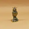 Estátua de Coruja de Latão Maciço para Ficar em Pé Decorações Ornamentos Casa Antiga Animal Pet de Chá Ornamentos