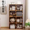 Gabinete de almacenamiento doméstico multicapa con puertas, gabinete de almacenamiento de pie, estante de almacenamiento simple, un gran ayudante de almacenamiento