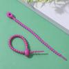 Cor Girino Auto-travante Silicone Armazenamento de Pulseira com Chaveiro DIY Bolsa de Joias Pingente de Caixa Surpresa