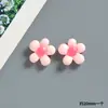 Pequeños Accesorios de Flor Colorida de Resina para Manualidades Joyería Horquilla Diadema Colgante Imán para Refrigerador Accesorios para Funda de Teléfono Parche