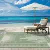 Tapete de Praia Outdoor Jacquard de Cacto PP para Exportação Transfronteiriça, Leve, Dobrável, Impermeável, Secagem Rápida, para Piscina e Jardim