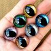 Ojos de gato de cristal de alta calidad, brillantes y brillantes, de 12 a 24 mm, transfronterizos, accesorios para muñecos de peluche de cristal.