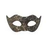 Máscara de Fiesta de Disfraces Retro Agrietada Máscara de Mascarada Media Cara Máscara para Ojos Halloween Carnaval Fiesta Venecia Transfronteriza