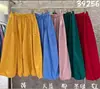 We2026 Primavera Nuevos Pantalones de Pierna Ancha para Mujer Estilo Artístico Ins Comercio Exterior Pantalón Falda de Cintura Alta con Cordón Estilo Artístico