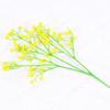 Simulação de gypsophila 3 garfo sentir cola macia gypsophila decoração de casamento segurando flor de plástico buquê de simulação de flores falsas