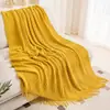 Manta de Sofá Luxo Leve Ins Cor Sólida Manta de Ar Condicionado Estilo Luxo Leve Manta de Lançar Manta para Cochilo no Escritório Manta Decorativa para B&B Outono Inverno