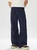 Pantalones Casuales de Calle Americano con Diseño Multiplegues para Hombre, Nuevos Pantalones Rectos de Pierna Ancha Lavados Estilo Vintage de Verano