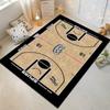 Manta de fútbol para interior de casa, de terciopelo de cristal, antideslizante, para habitación infantil, decoración de actividades, alfombra de suelo, habitación temática de hotel B&amp;B, se puede configurar