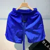 Shorts Masculino de Verão em Algodão e Linho com Cintura Elástica Três Quartos, Shorts de Praia Quatro Quartos, Shorts Studentil da Moda Cor Sólida Soltos de Cintura Baixa