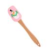 Espátula Criativa de Silicone com Cabo de Madeira, Espátula de Creme com Padrão de Natal de Cola, Espátula para Bolo de Sobremesa para Assar para Uso Doméstico