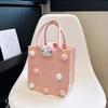 Bolsa de Fieltro de Muñeca Pequeña de Dibujos Animados Bolsa de Compras Linda Mano de Niño Caja de Regalo Banquete de Cien Días del Bebé Bolso de Mano de Fieltro
