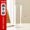 Decoración de Jarrón Sala de Estar Arreglo Floral Vidrio Acrílico Transparente Cubo de Flores Despertador Bambú Rico Lirio Cultivo en Agua Lujo Accesible Cilindro