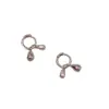 Pendientes Metálicos de Perla en Forma de Gota de Agua de Diseño de Nicho, Simples, Lujosos, Elegantes, Modernos y Versátiles Accesorios para Pendientes