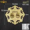 Armário Novo Estilo Chinês Transfronteiriço Puxador de Cobre Puro Ferragens para Móveis Antigos Acessórios Puxador de Latão Bronze Puxador de Porta de Armário